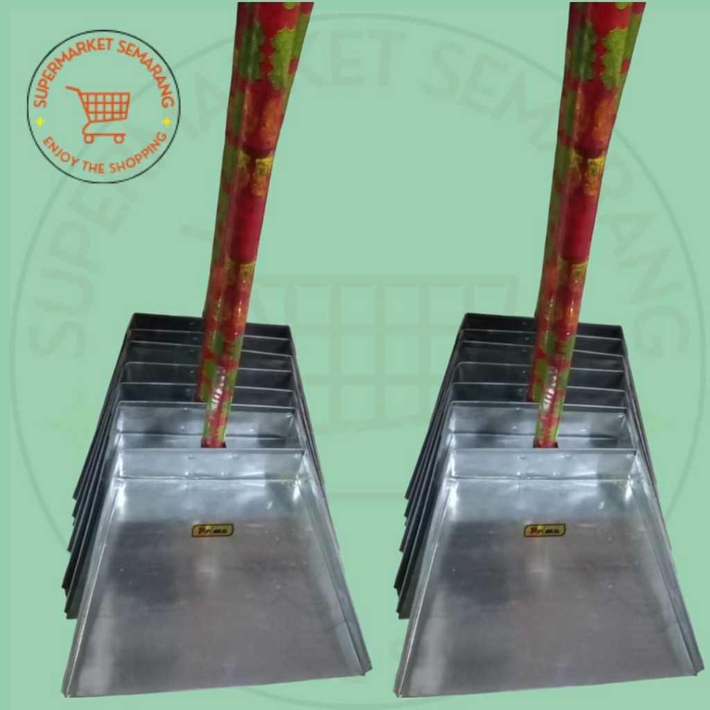 Engkrak Seng Gagang Kayu / Engkrak Serok Sampah Seng