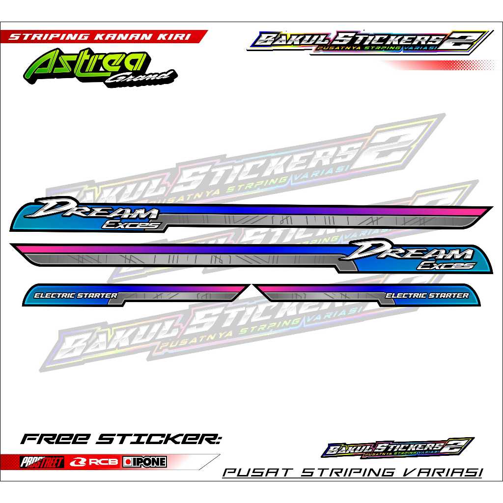 STRIPING VARIASI HONDA ASTREA GRAND / STICKER LIST MOTOR HONDA ASTREA GRAND