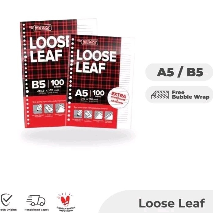 

topla loose leaf murah B5 big boss 50 lembar/refill kertas B5 50 lembar