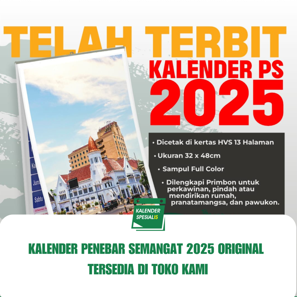 

Kalender Dinding 2025 Murah - Kalender 2025 Dinding Penebar Semangat