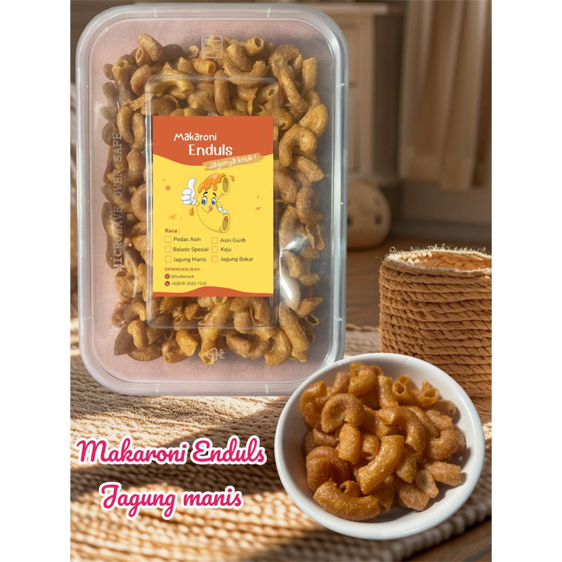 

(TERMURAH) MAKARONI ENDULS JAGUNG MANIS|CEMILAN MURAH RASA MEWAH|CEMILAN PEDAS