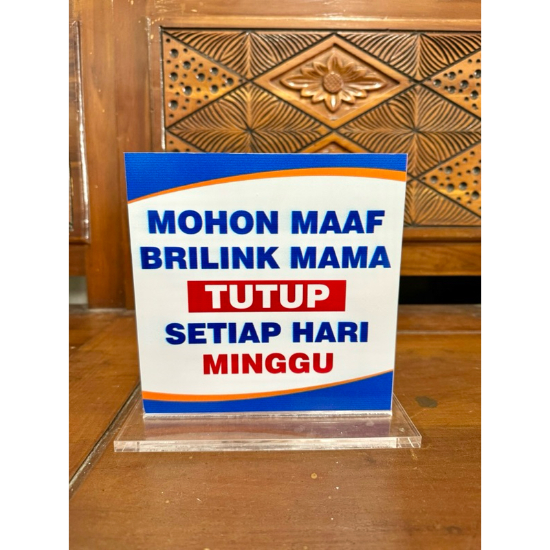 

UKURAN 18x18 PAPAN AKRILIK MEJA AGEN BANK KONTER COUNTER BISA CUSTOM