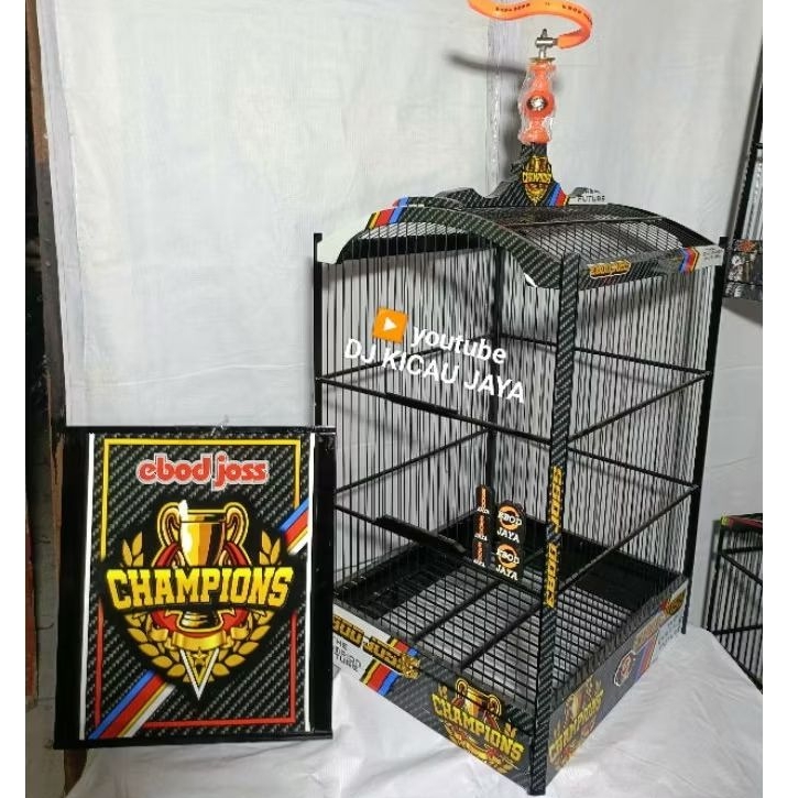 SANGKAR KANDANG EBOD JAYA DEKAL JRUJI FIBER EBOD JOS CHAMPION. NO 2 VARIASI TERBARU RACING