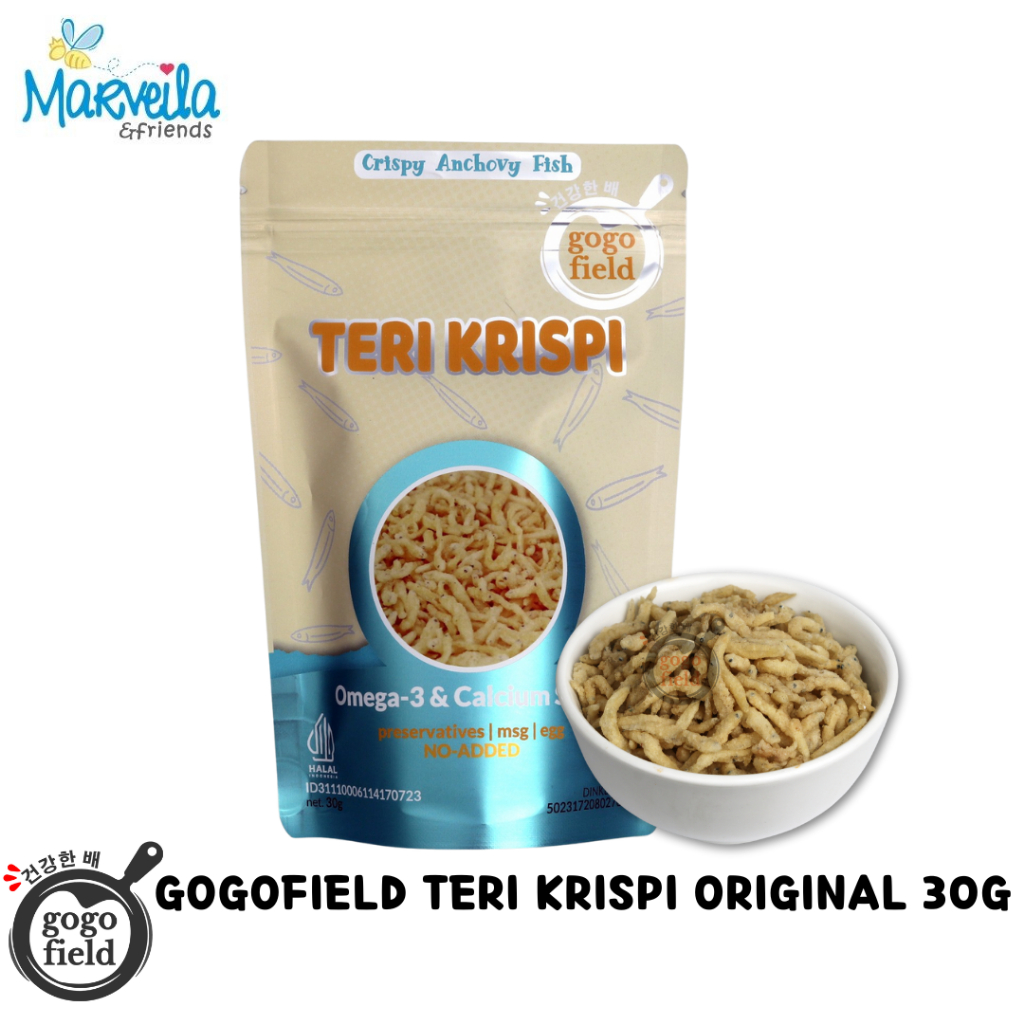 

Gogofield Teri Krispi 30gr ORIGINAL NON MSG / MPASI BAYI / Ikan Teri / Ikan Teri Krispi