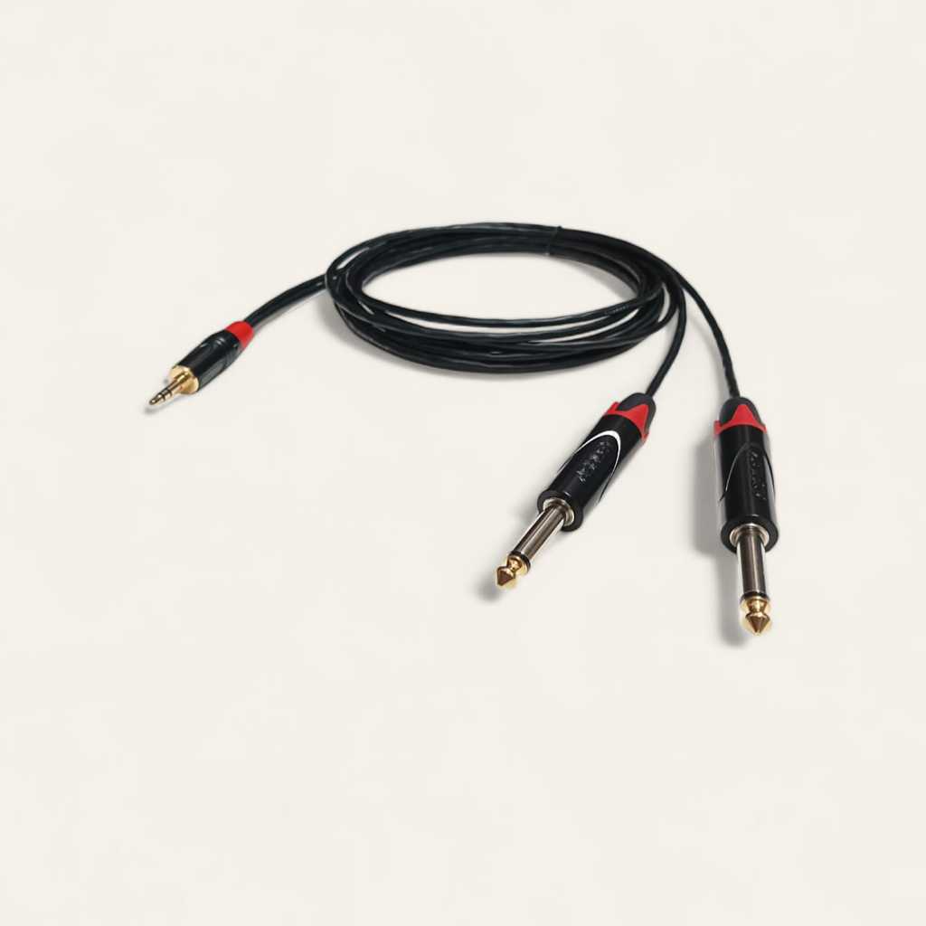 Kabel Audio 2 Akai Mono ke Mini Stereo 3,5mm | Jack HP | Kabel Original