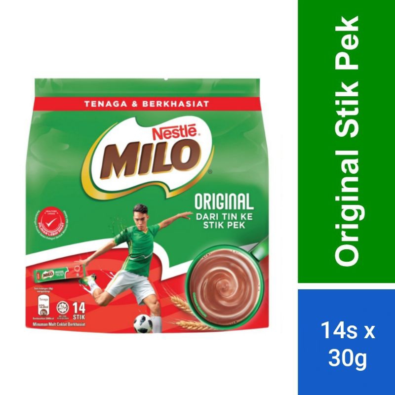

NESTLE MILO Original Stikpek Activ-Go Malaysia (30g x 14 sachet)