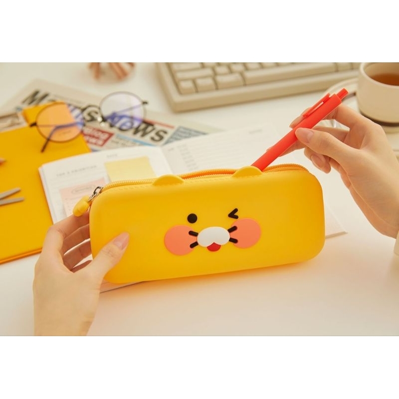 

ORIGINAL KAKAO STORE Silicon Pencil Case Tempat Pensil Silikon Karakter Chunshik Kakao Friends