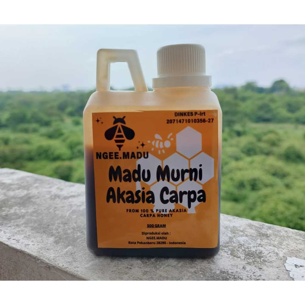 

Madu Asli Murni 100% Tanpa Campuran Glukosa & Fruktosa Berat 500gr | Akasia Carpa