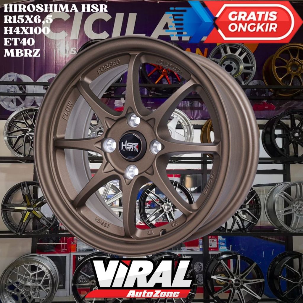 Velg Mobil LANCER , BALENO , VIOS , CITY , HSR HIROSHIMA RING 15 R15