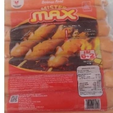 

sosis bakar mr Max 500 gram isi 8 pcs