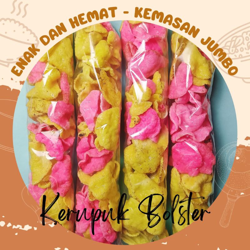 

BOLSTER Kerupuk Goreng Pasir Non Kolesterol Kemasan Jumbo 100 % Halal