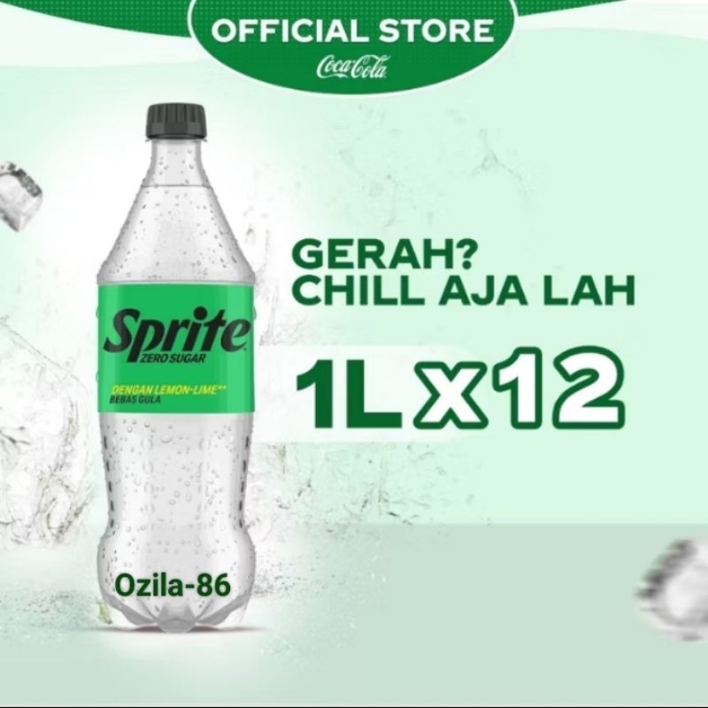 

Sprite Zero Lemon Lime Minuman yang Soda-Botol 1L x 12 pcs