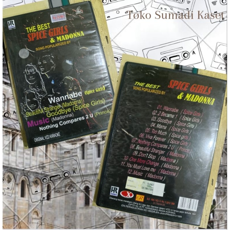 VCD vokal di populerkan the best space girl dan Madonna