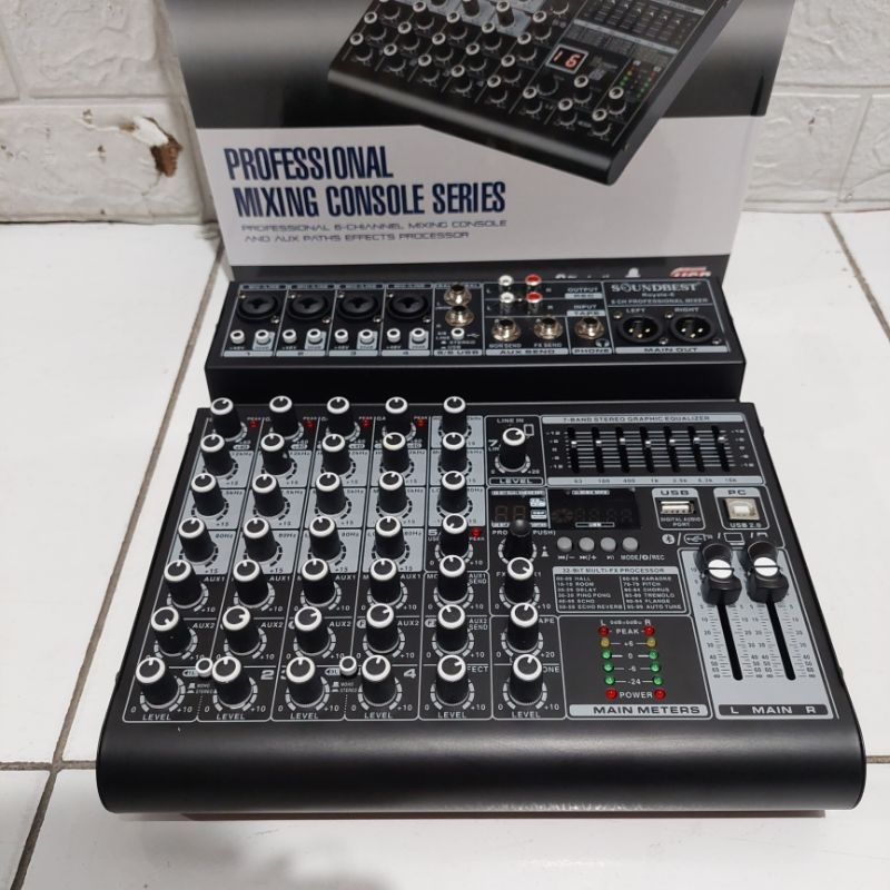 mixer audio 6 channel Soundbest royale 6 mixer 6 channel original