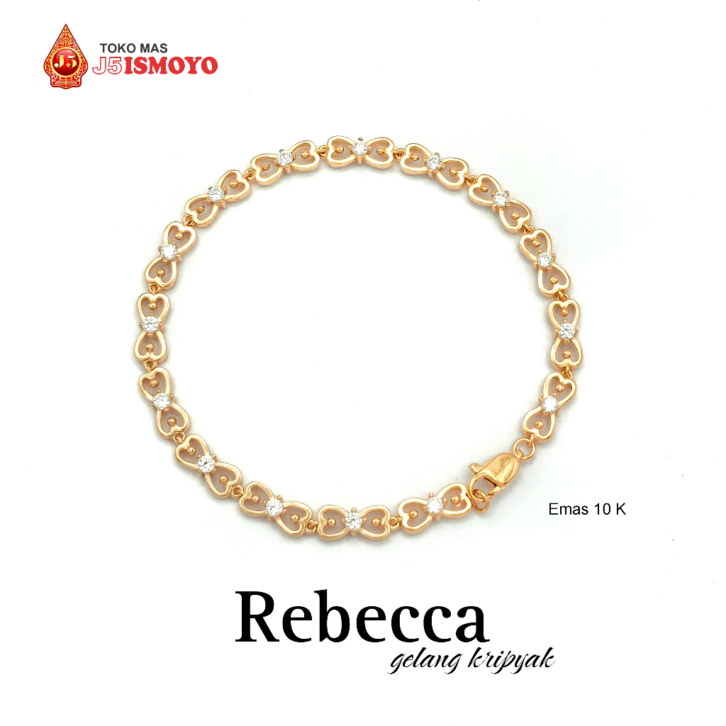 Gelang Emas Mas Asli Model Kripyak Rebecca J5 Ismoyo