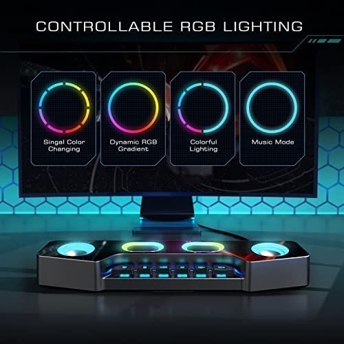 FIFINE A16 Computer Speaker Bluetooth Wireless Gaming RGB Desktop