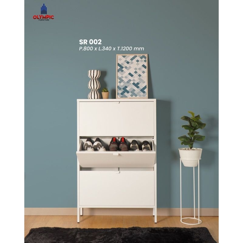 Lemari Sepatu Besi Olympic SR002