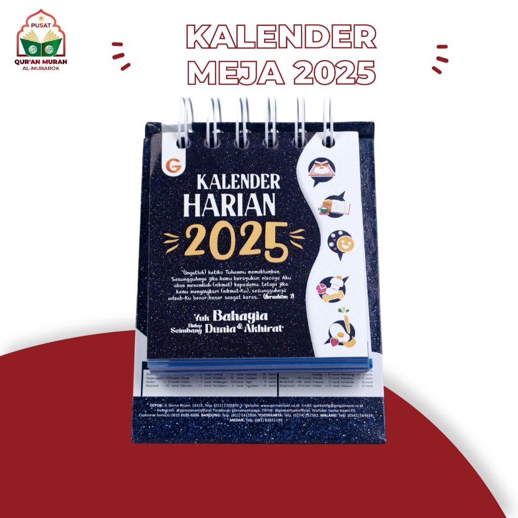 

Kalender Islami 2025 Kalender Meja Gema Isani Kalender Duduk Murah Kalender Islami Kalender Hijriyah