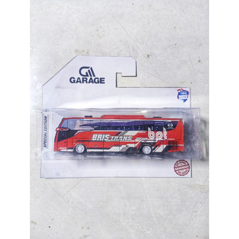 Miniatur bus basuri BRIS TRANS Jet Bus 5 / Hotwheels diecast bus 1:87