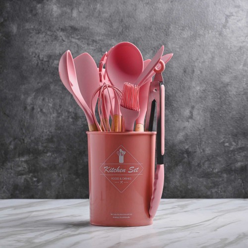 Brewsuniq - Magic Pink Silicone Frying Spatula / Peralatan Masak / Dapur