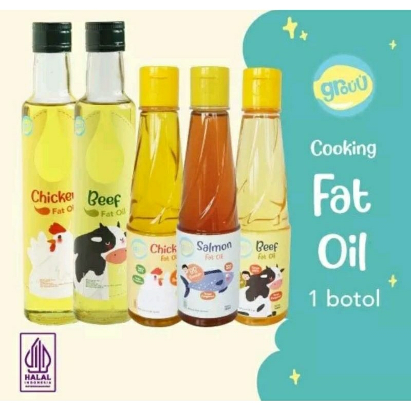 

GROUU Cooking Fat Oil (chicken,beef,salmon fat oil)