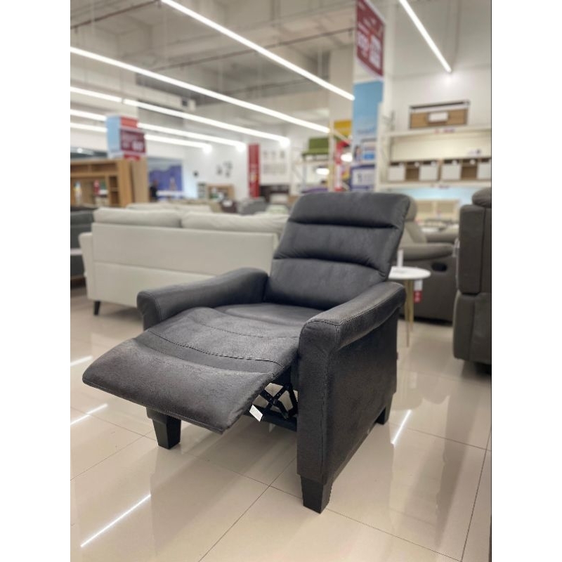 Sofa Recliner Informa Selma Mateo black Hitam Sofa kulit sintetis sofa tamu sofa ruang tamu sofa san