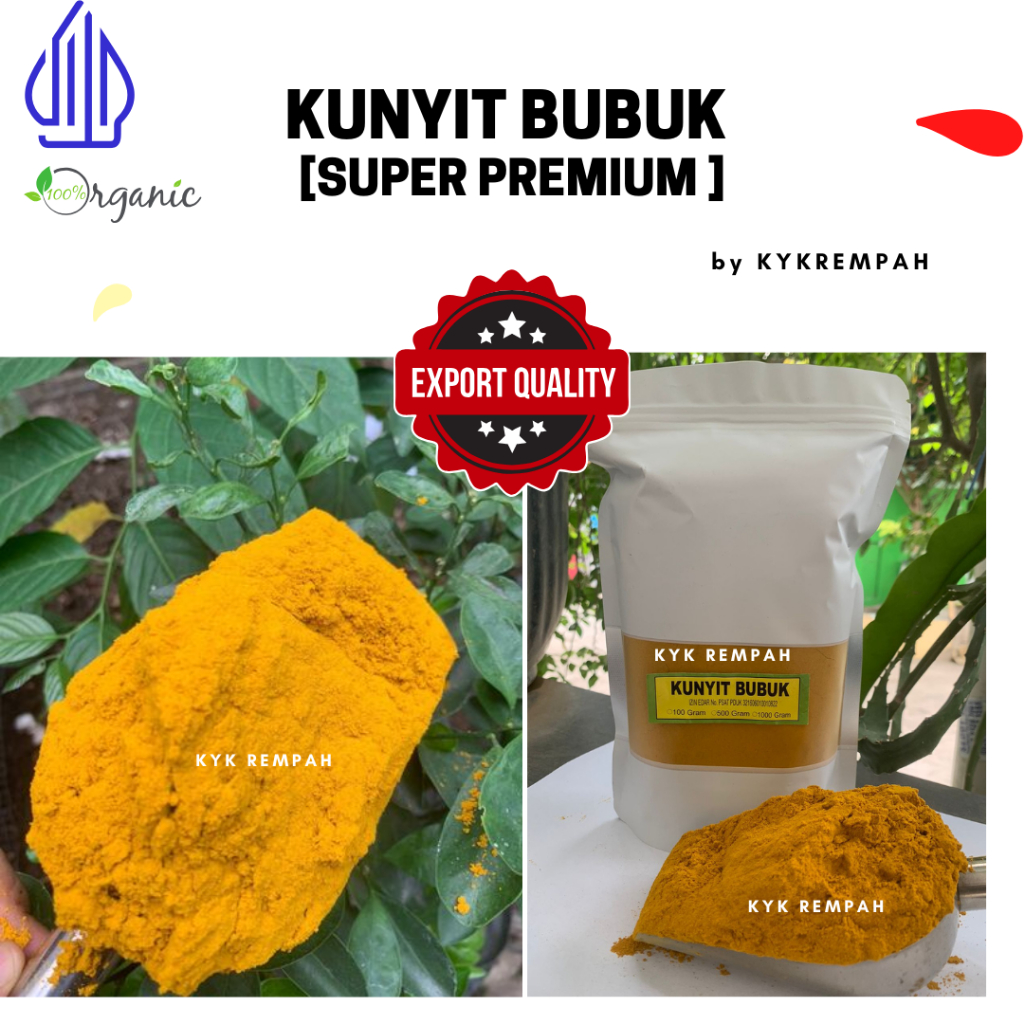 

Kunyit Bubuk Super PREMIUM- Export Quality | Premium Tumeric Powder