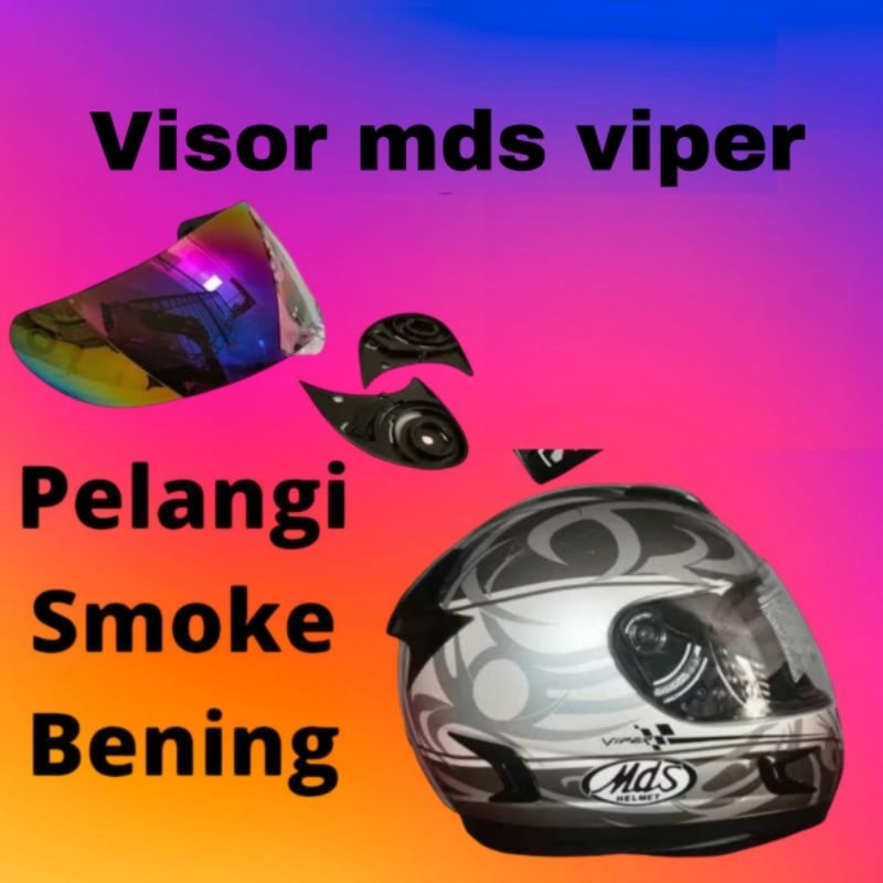 kaca helm  MDS viper full face + rachet visor helm