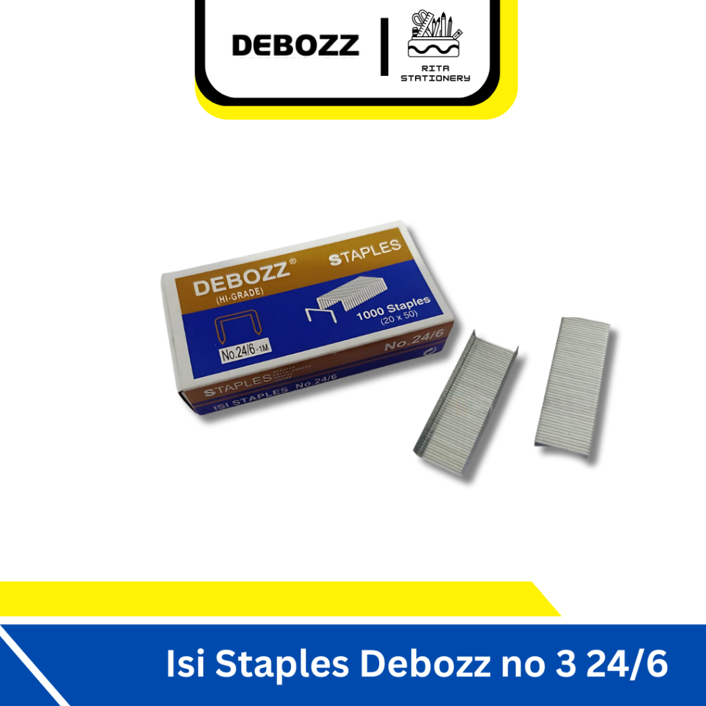 

Debozz Isi Staples Hekter No 3 24/6 Standar sedang - Satuan