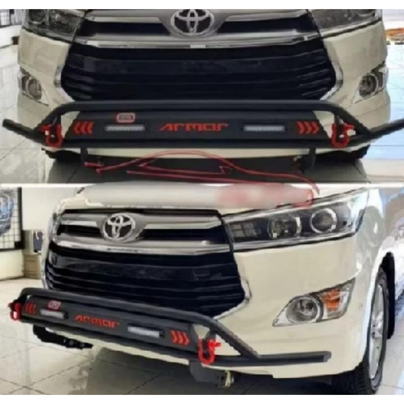 Tanduk Depan All New Innova Reborn Bumper Guard RHINO ARMOR Towing Bar