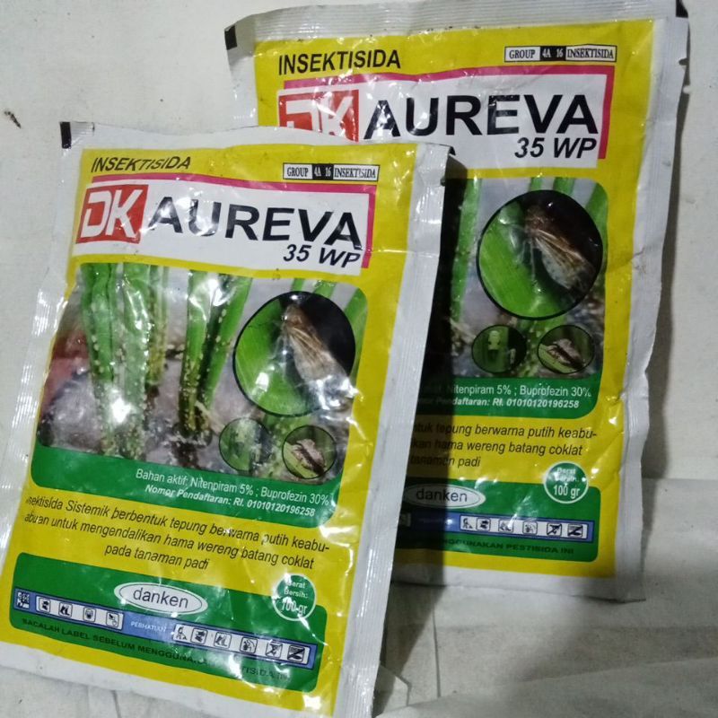 Insektisida Dk Aureva 35wp untuk tanaman padi 100g
