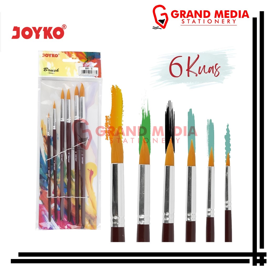 

[GRAND MEDIA] KUAS CAT AIR / CAT MINYAK / BRUSH / LUKIS / ACRYLIC / JOYKO BR-3