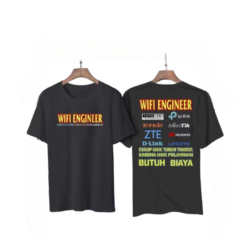 KAOS WIFI ENGINER - DISTRO VIRAL TUKANG WIFI