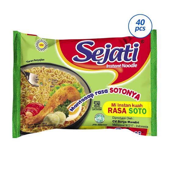 

SEJATI SOTO MIE 65 GR / 1 Ball isi 40 Bks