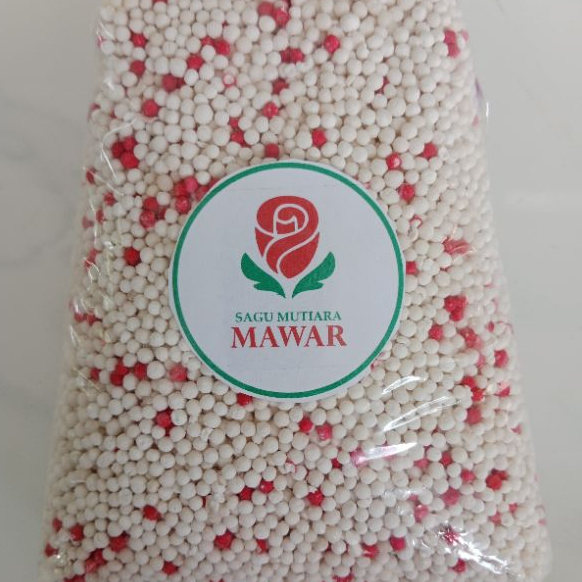 

Sagu mutiara warna-warni 1kg sagu mutiara mawar, sagu mutiara merah putih