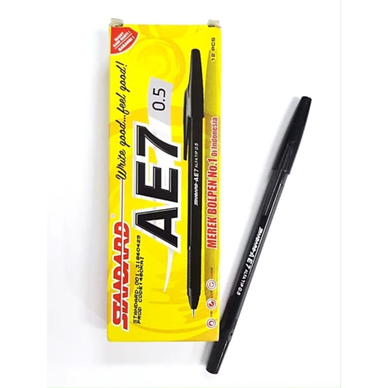 

bulpoin standart hitam 1 pack isi 12 pcs.murah.