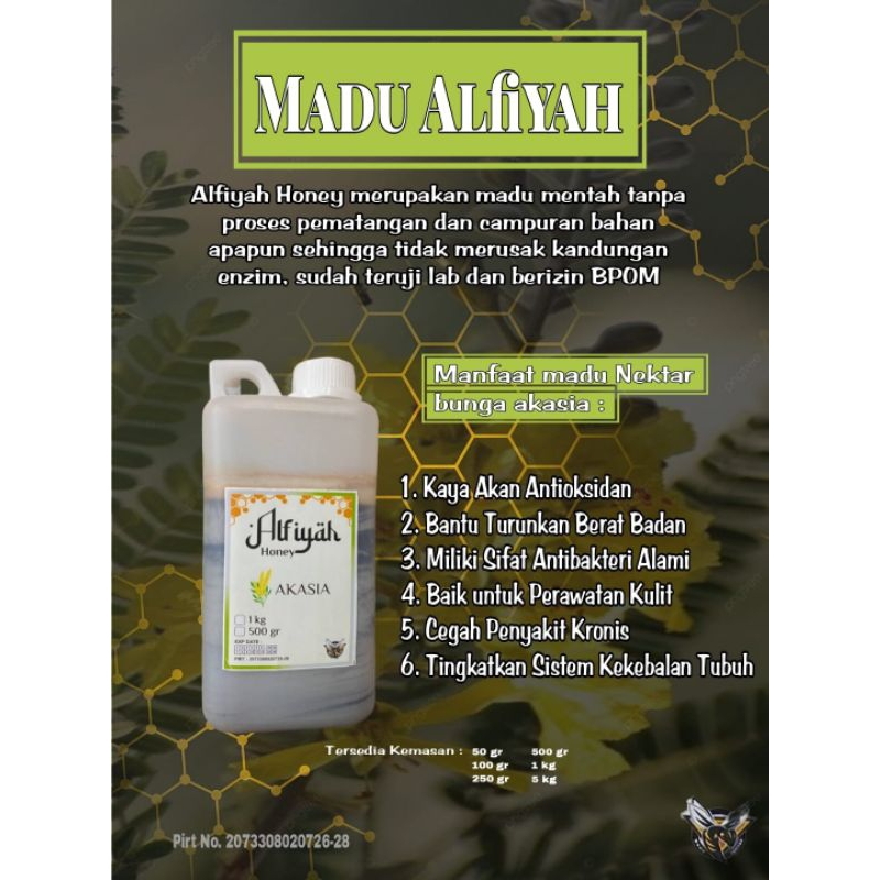 

madu nektar carpa akasia 1kg