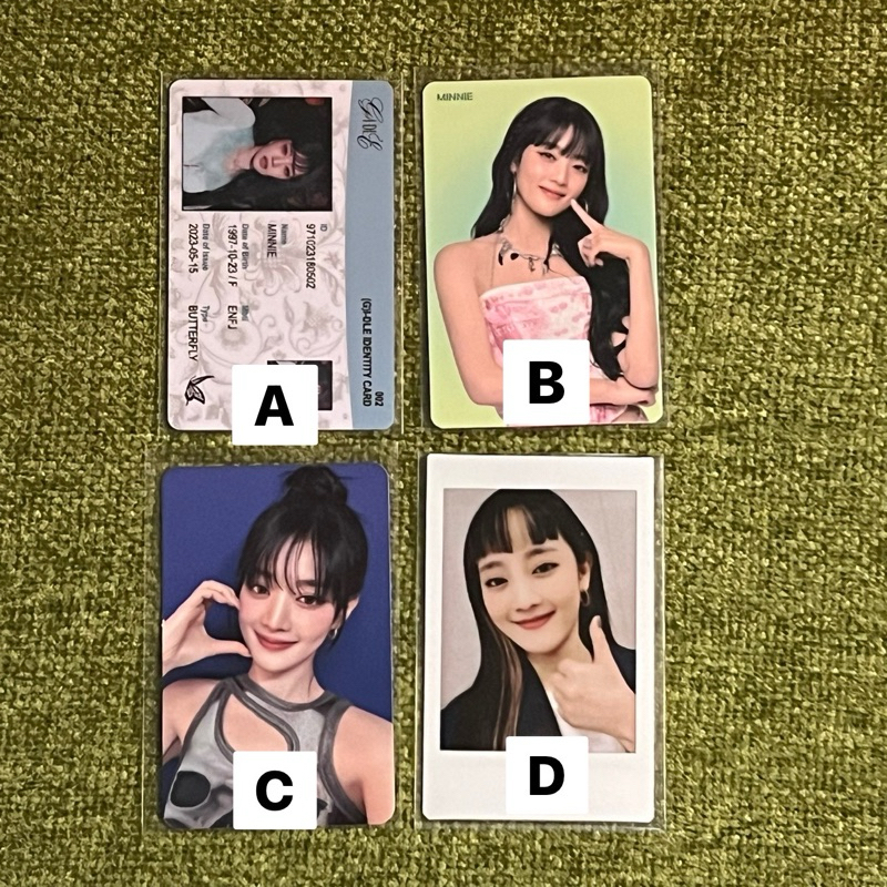 Photocard (PC) Official Minnie Nicha (G)I-DLE GIDLE IDLE