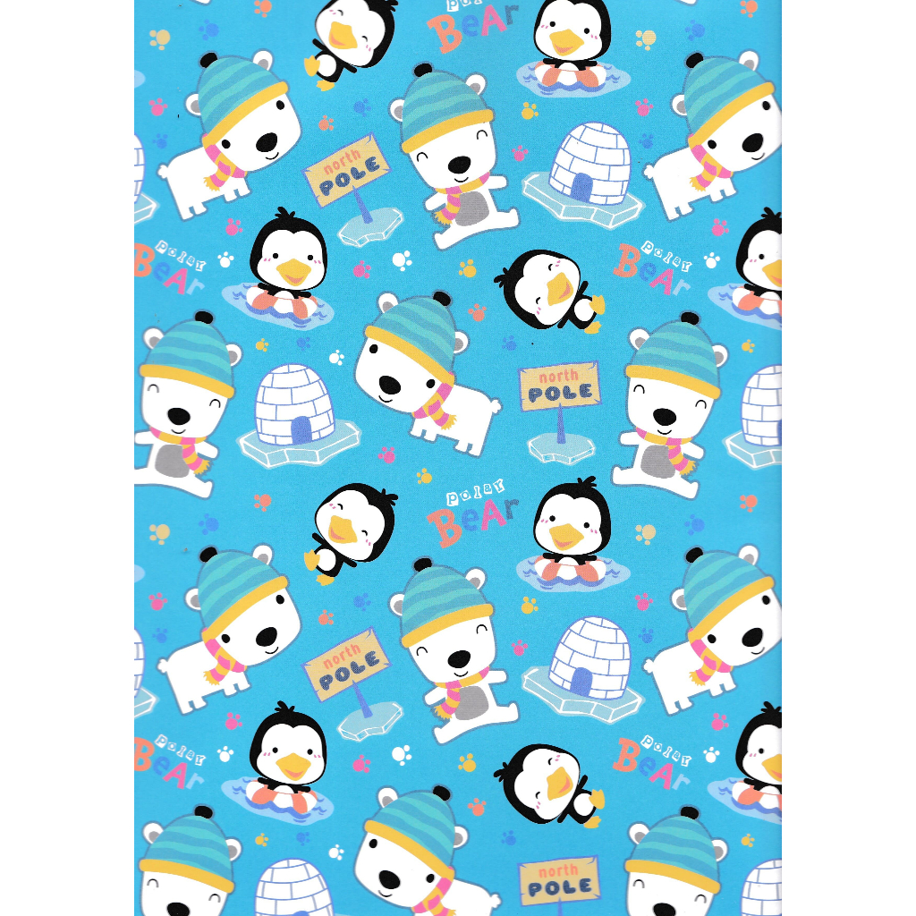 

KERTAS KADO SANSAN WAWA/SANWA POLAR BEAR/BEARS/PENGUINS SW6194