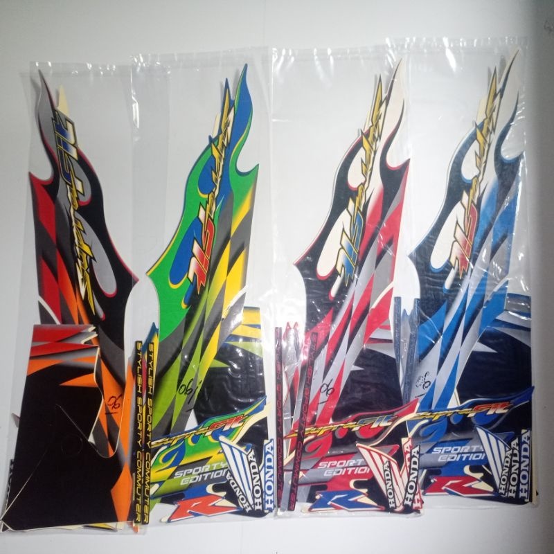 Striping Sticker Motor Honda Supra Fit New 2006 Les Body Motor Honda Supra Fit New 2006 Api