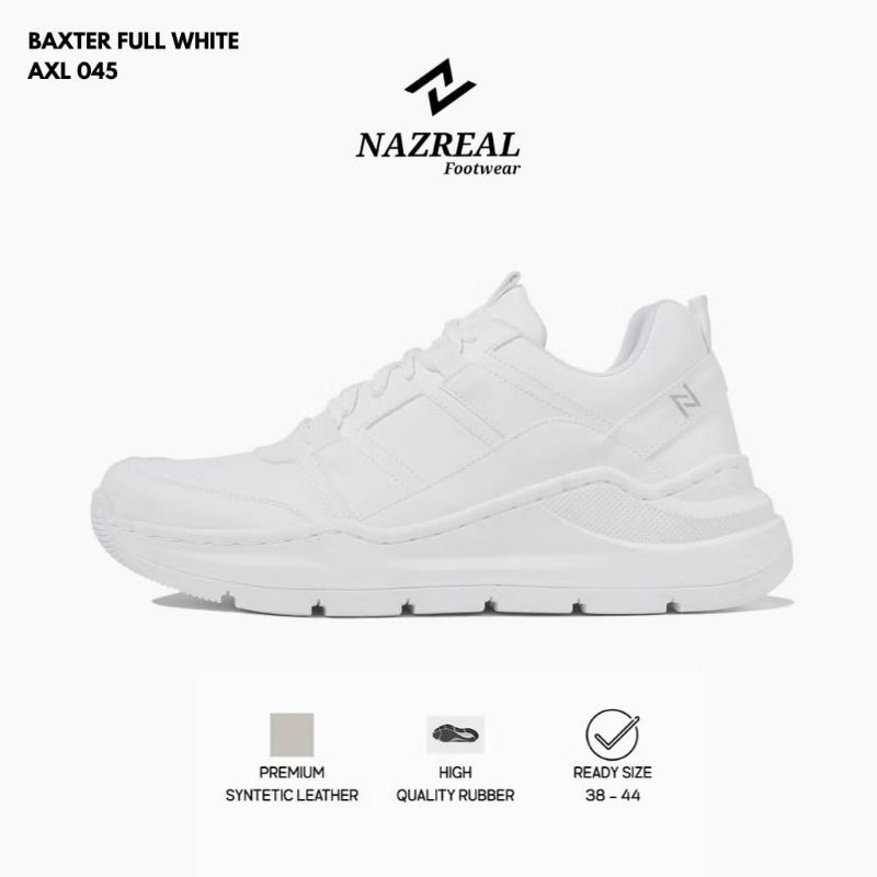 SEPATU SNEAKER PRIA DEWASA WARNA PUTIH~SEPATU KEREN PRIA~SEPATU KASUAL PUTIH~SEPATU GAYA~SEPATU TERL