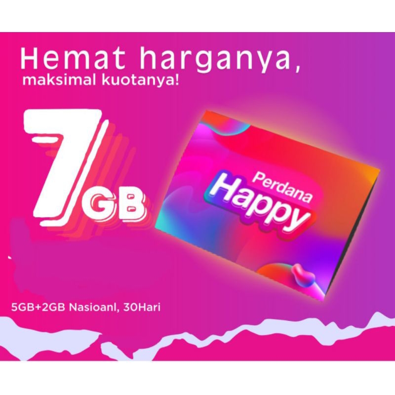 Kartu Perdana Tri happy 7GB