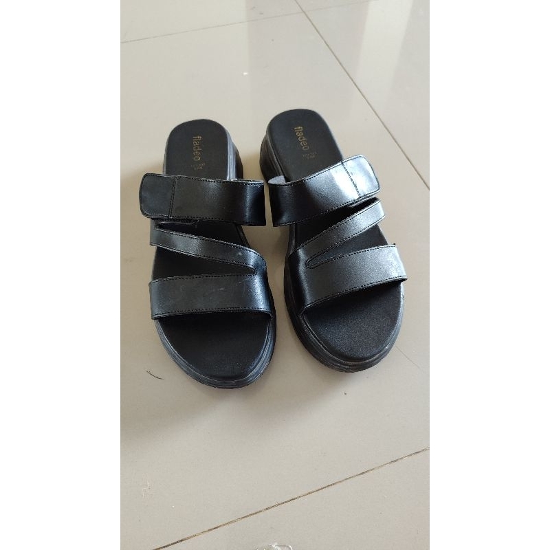 preloved sandal wedges platform fladeo