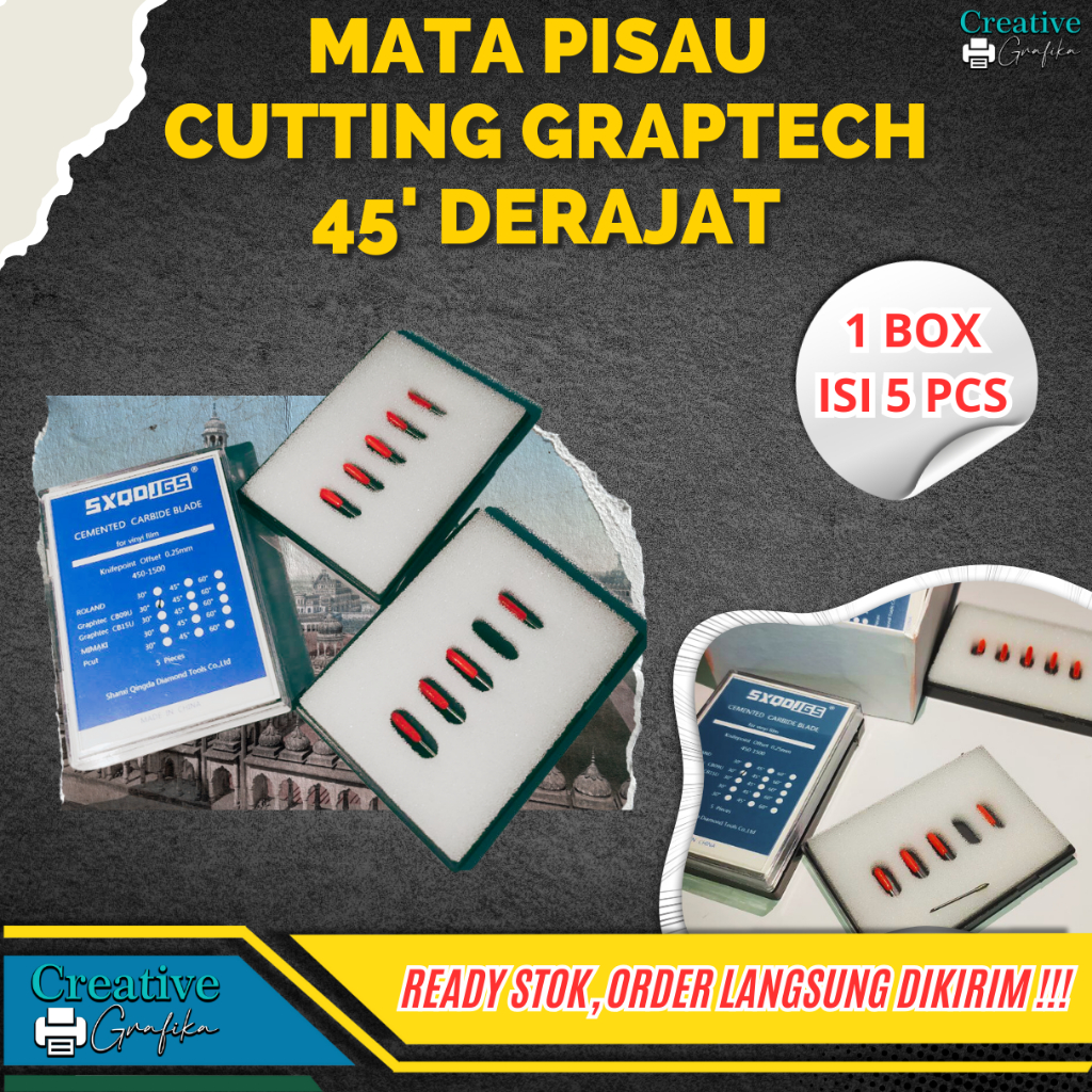 

MATA PISAU CUTTING GRAPTECH CB09 45 DERAJAT (ISI 5 PC) CUTTER BLADE