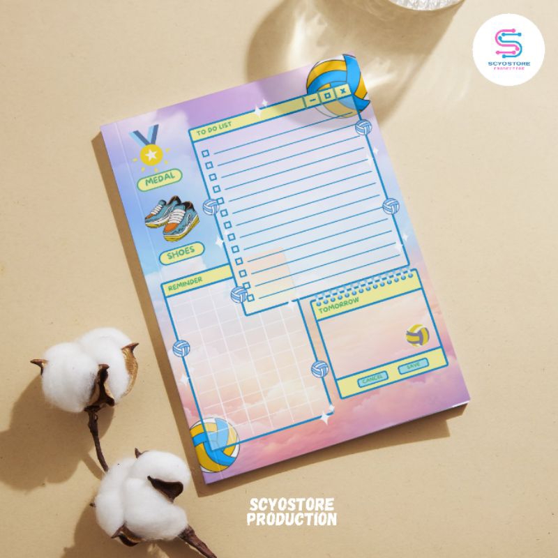 

Buku Agenda Harian A6 Volleyball Daily Planner 30 Lembar