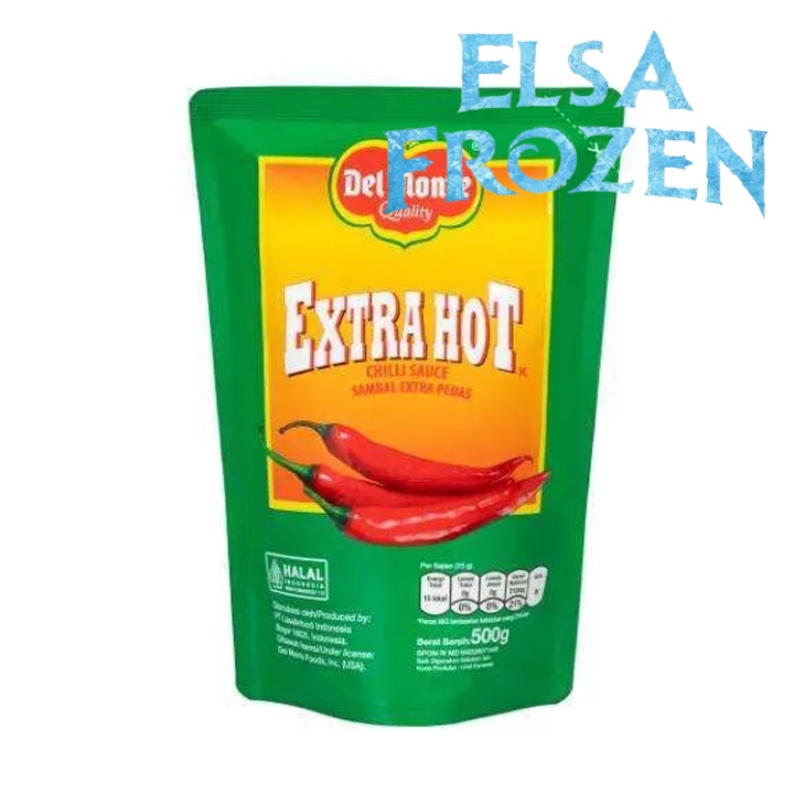 

DELMONTE EXTRA HOT 500GR POUCH/SAUS EKSTRA PEDAS