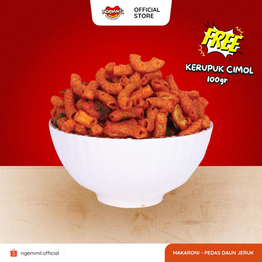 

NGEMMIL MAKARONI PEDAS DAUN JERUK 500 GRAM