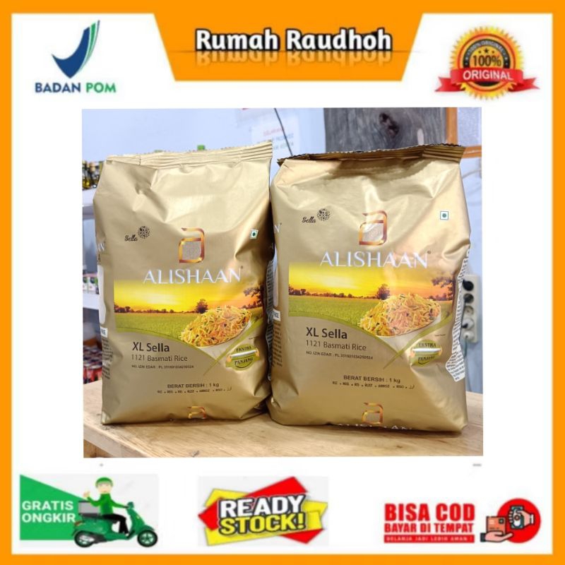 

BERAS BASMATI ALISHAAN 1 KG XL SELLA 1121 INDIA