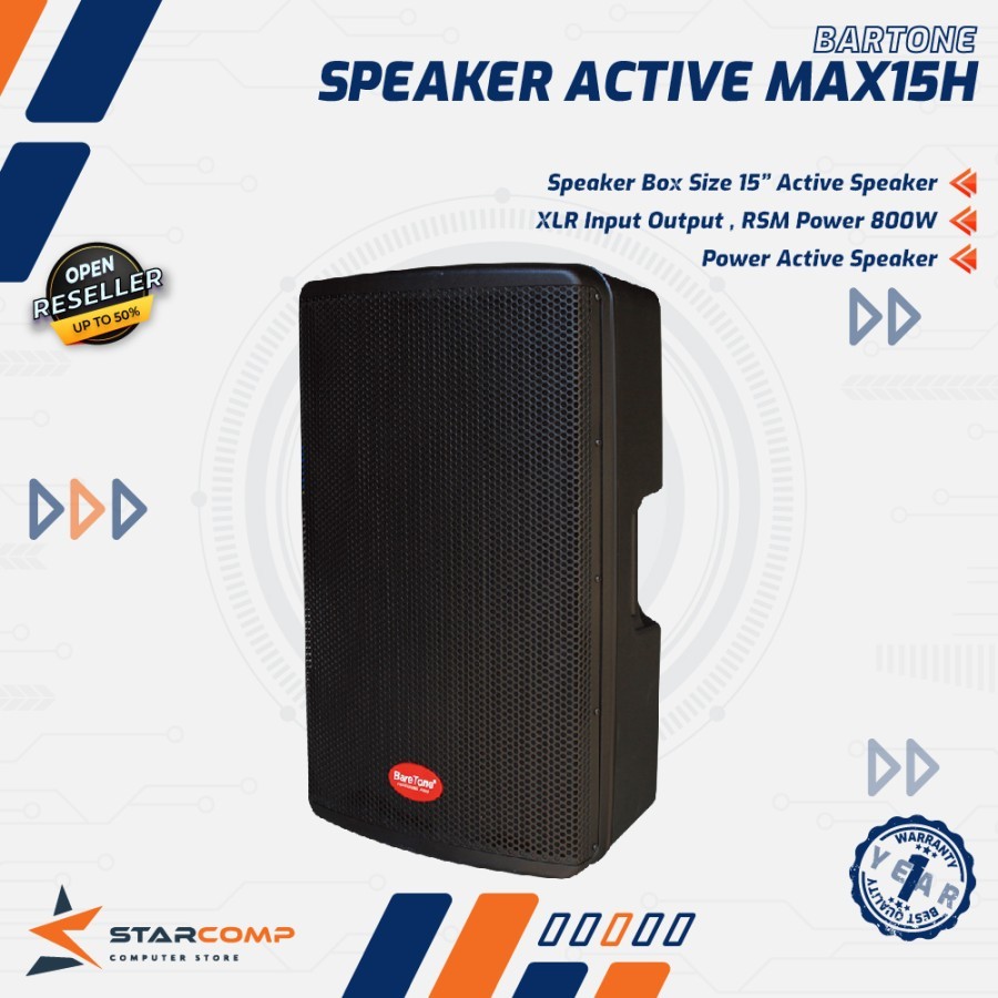 BareTone MAX15H Speaker Active 15" Power 800W