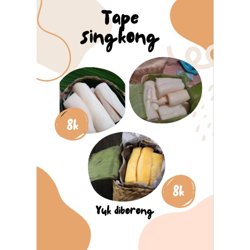 

tape singkong mentega 1 kg tape kuning dan putih tape bandung bisa cod